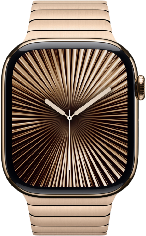 Apple Watch Series 10 GPS 42 мм, корпус из золотого титана с ремешком из нержавеющей стали Apple