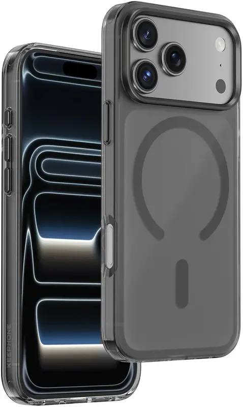 Чехол Keephone Dazzle Pro MagSafe для iPhone 17 Pro Max, Черный