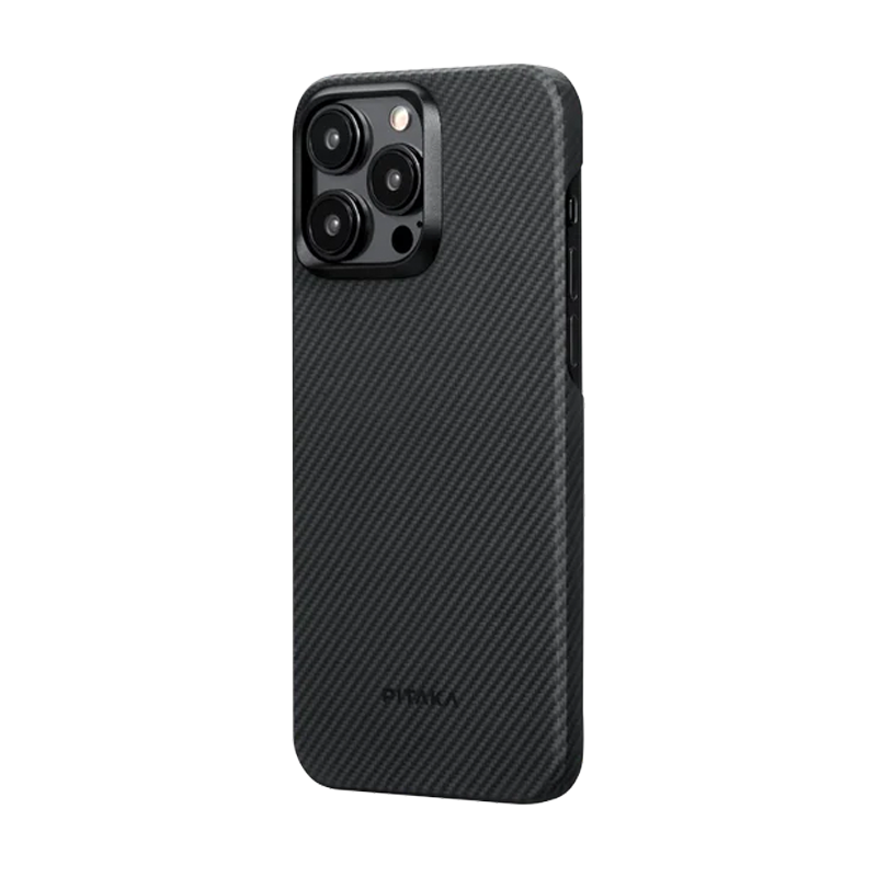 Чехол PITAKA MagEZ 4 для iPhone 15 Pro, Кевлар, Черно-серый 600D