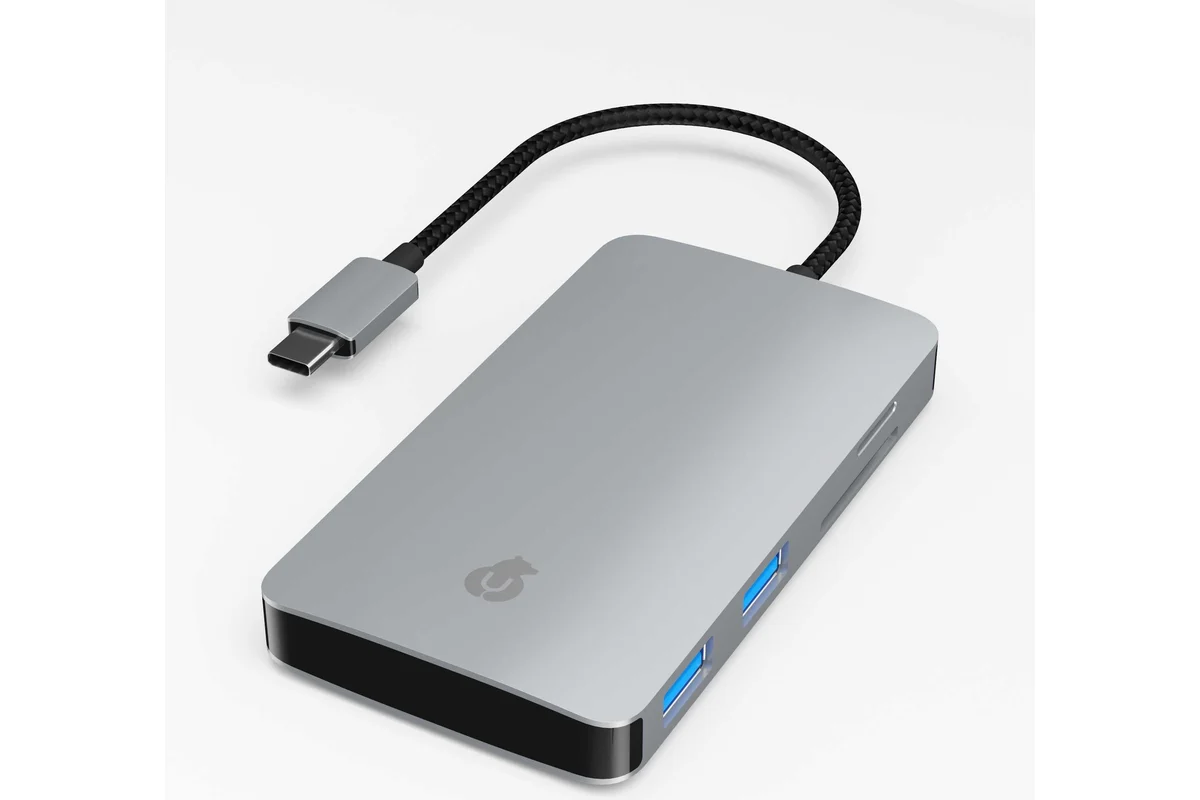 Ubear Hub Link 7 в 1 для устройств с разъемом USB-C, Серебристый