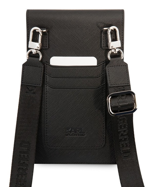 Сумка для смартфонов Lagerfeld Wallet Phone Pouch Saffiano RSG logo, Черный