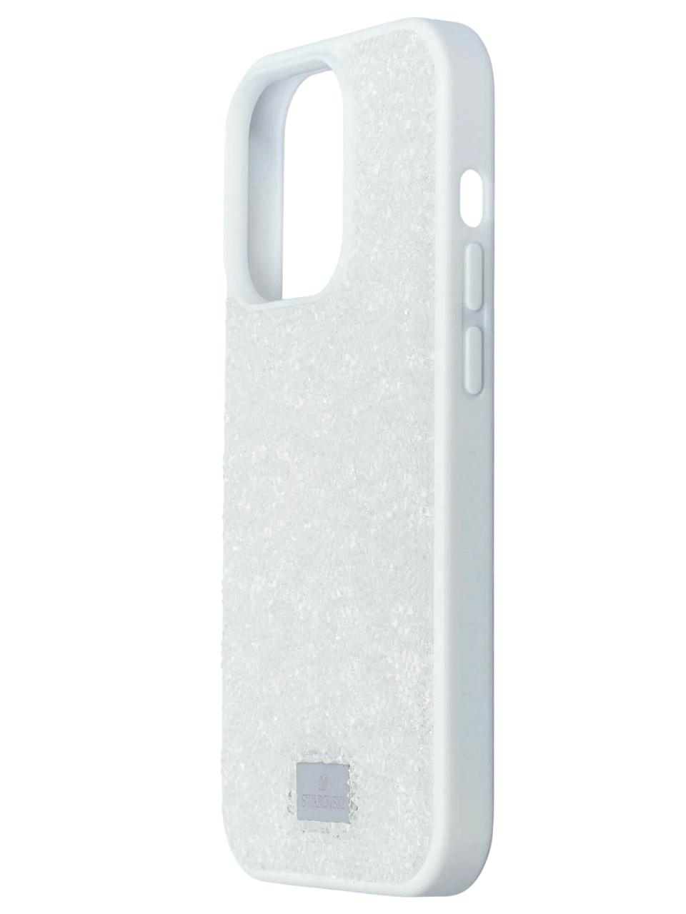 Чехол со стразами Swarovski для iPhone 16 Pro, белый