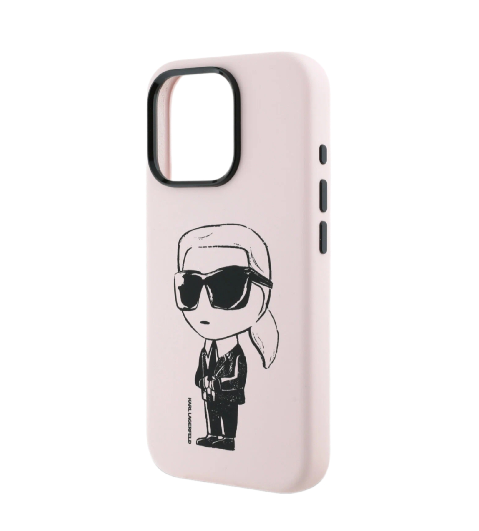 Чехол Lagerfeld Liquid Silicone NFT Graffiti Karl Ikonik Hard Pink (MagSafe) для iPhone 16 Pro Max, Розовый
