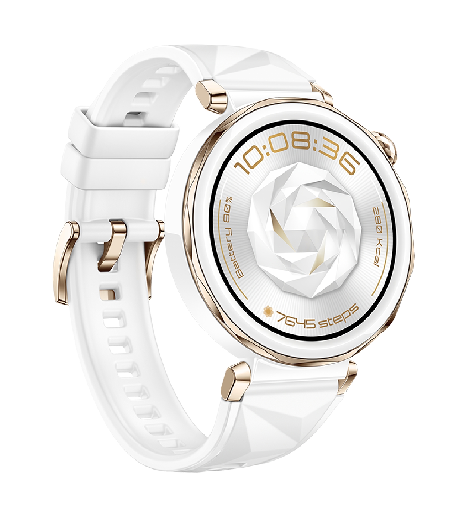 GT 5 Pro,  Белый ремешок, 42 мм из фторэластомера