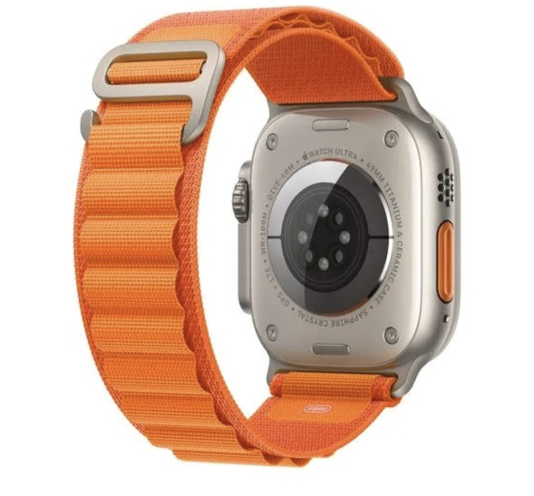 Pемешок альпийская петля для Apple Watch 42/44/45/49мм Оранжевый