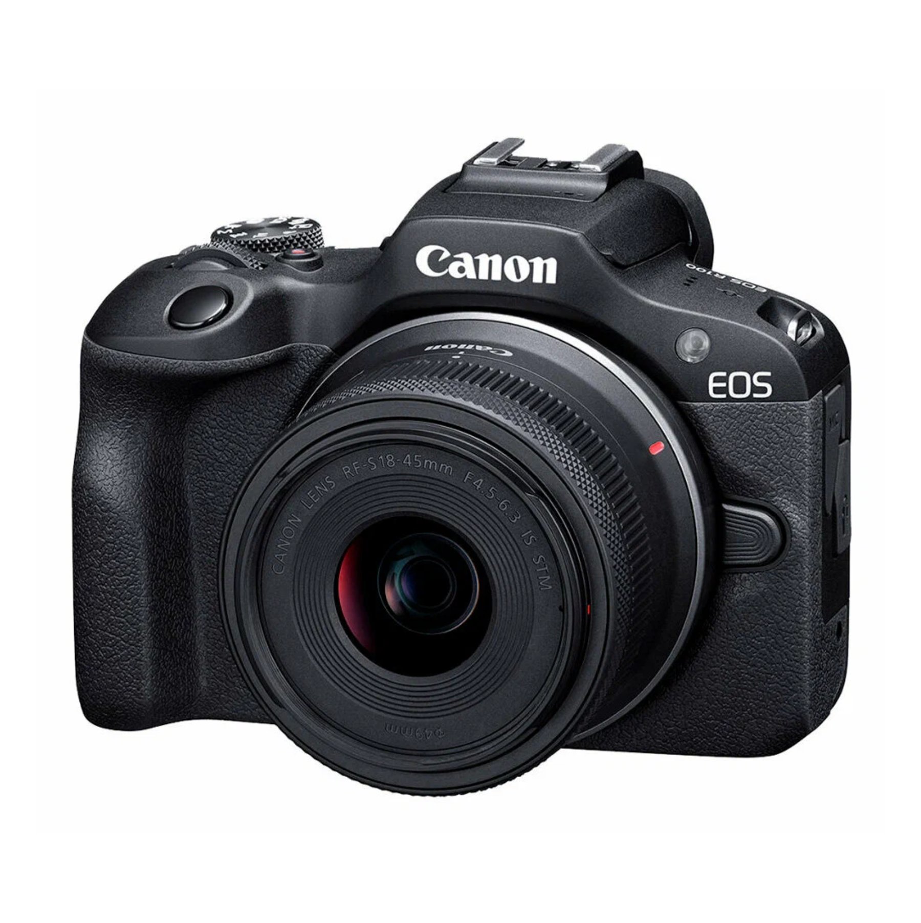 Canon EOS R100 Kit 18-45 мм, F4.5-6.3 IS STM, Черный в Краснодаре