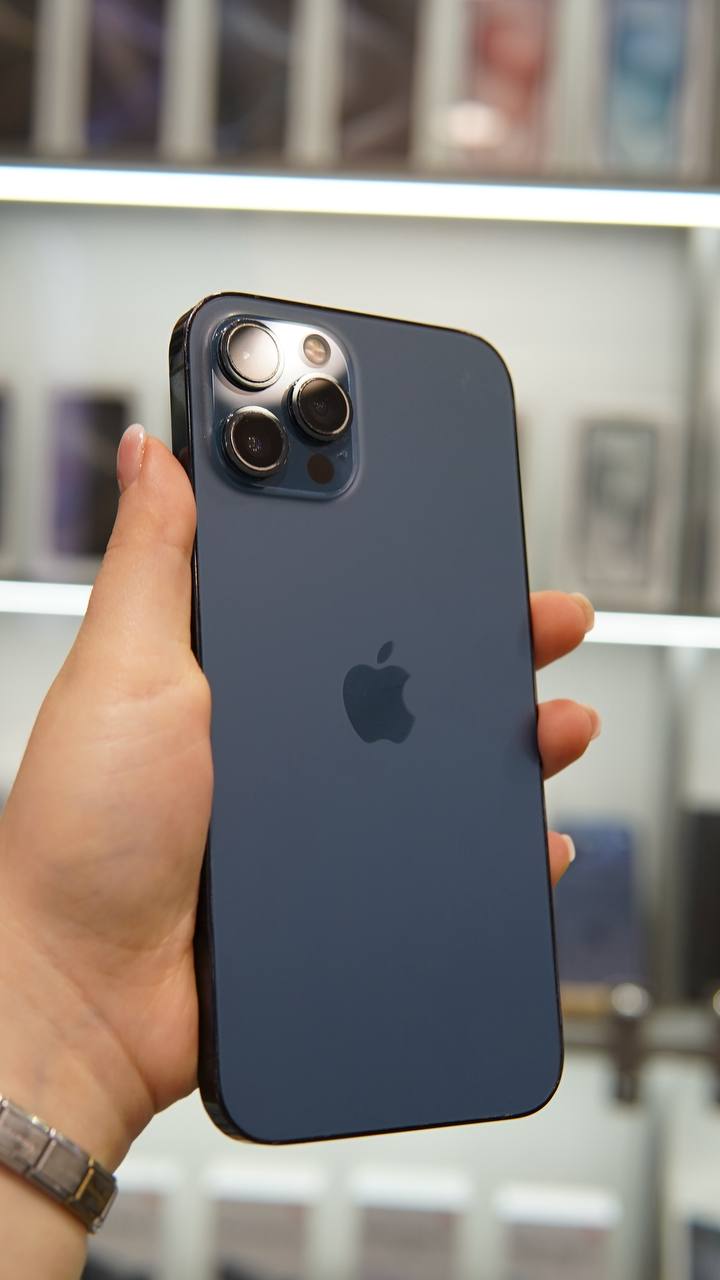 iPhone 12 Pro Max 512Гб, (75% / без коробки), Тихоокеанский синий - Б/У . . +