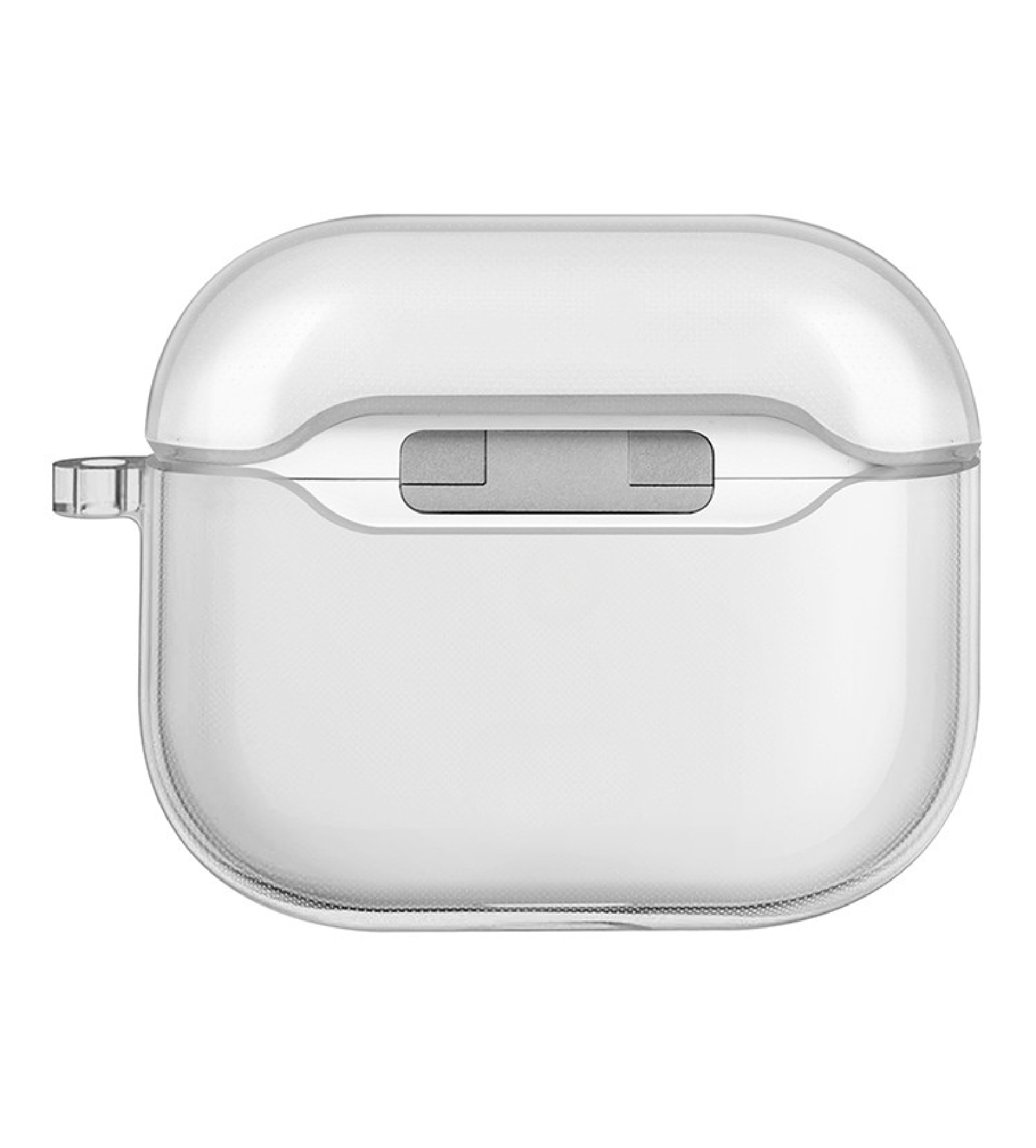 Чехол Uniq Glase TPU с карабином для Airpods 4, Прозрачный