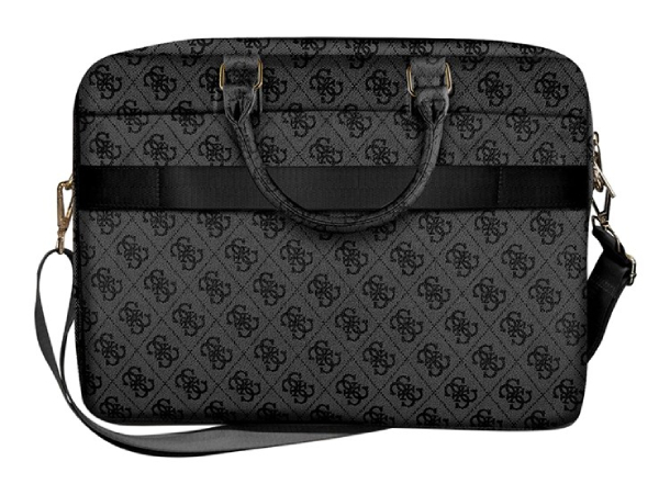 Сумка Guess для ноутбуков 15", 4G с большим металлическим логотипом, Серый