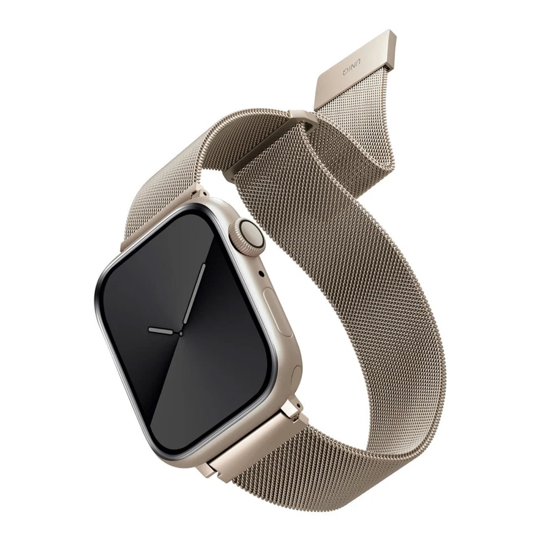 Ремешок Uniq Dante Strap Mesh Steel Starlight для Apple Watch 42 / 41 / 40 мм