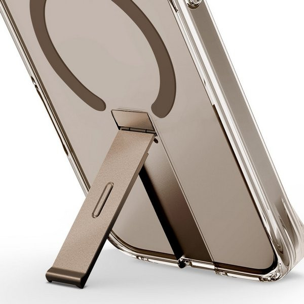 Чехол Uniq Eleva MagSafe для iPhone 16 Pro с подставкой, Зоолотой