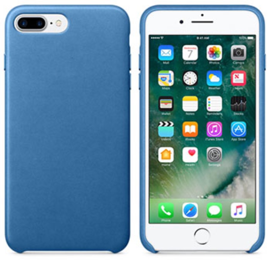 Чехол Apple Кожа для Apple iPhone 7/8, Синее Море