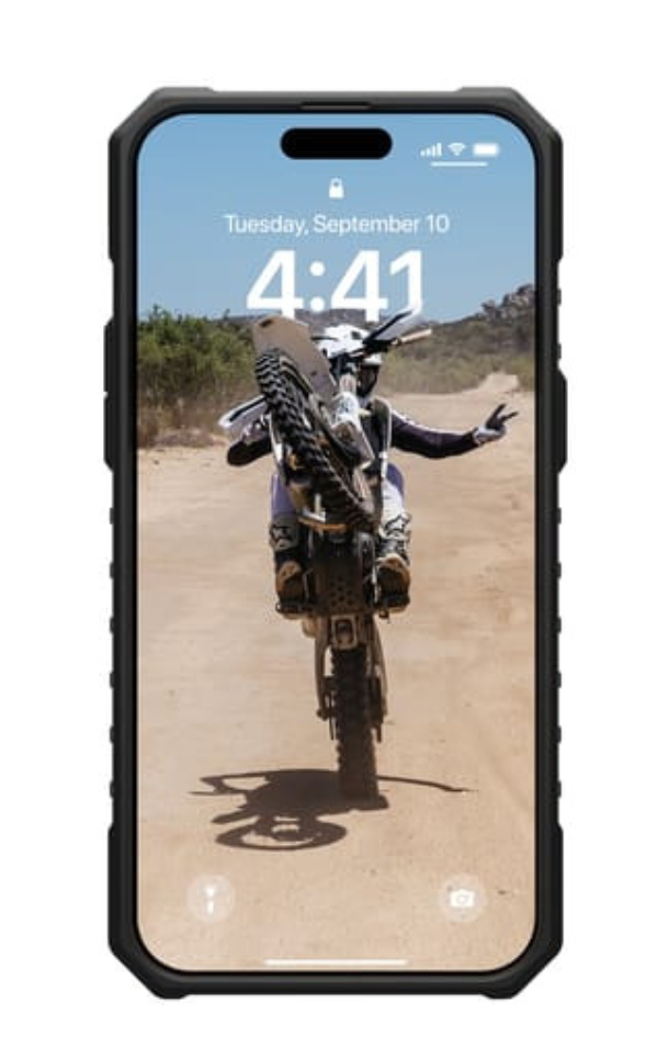 Чехол с поддержкой MAGSAFE Uag Pathfinder Clear для iPhone 16 Pro, Неон