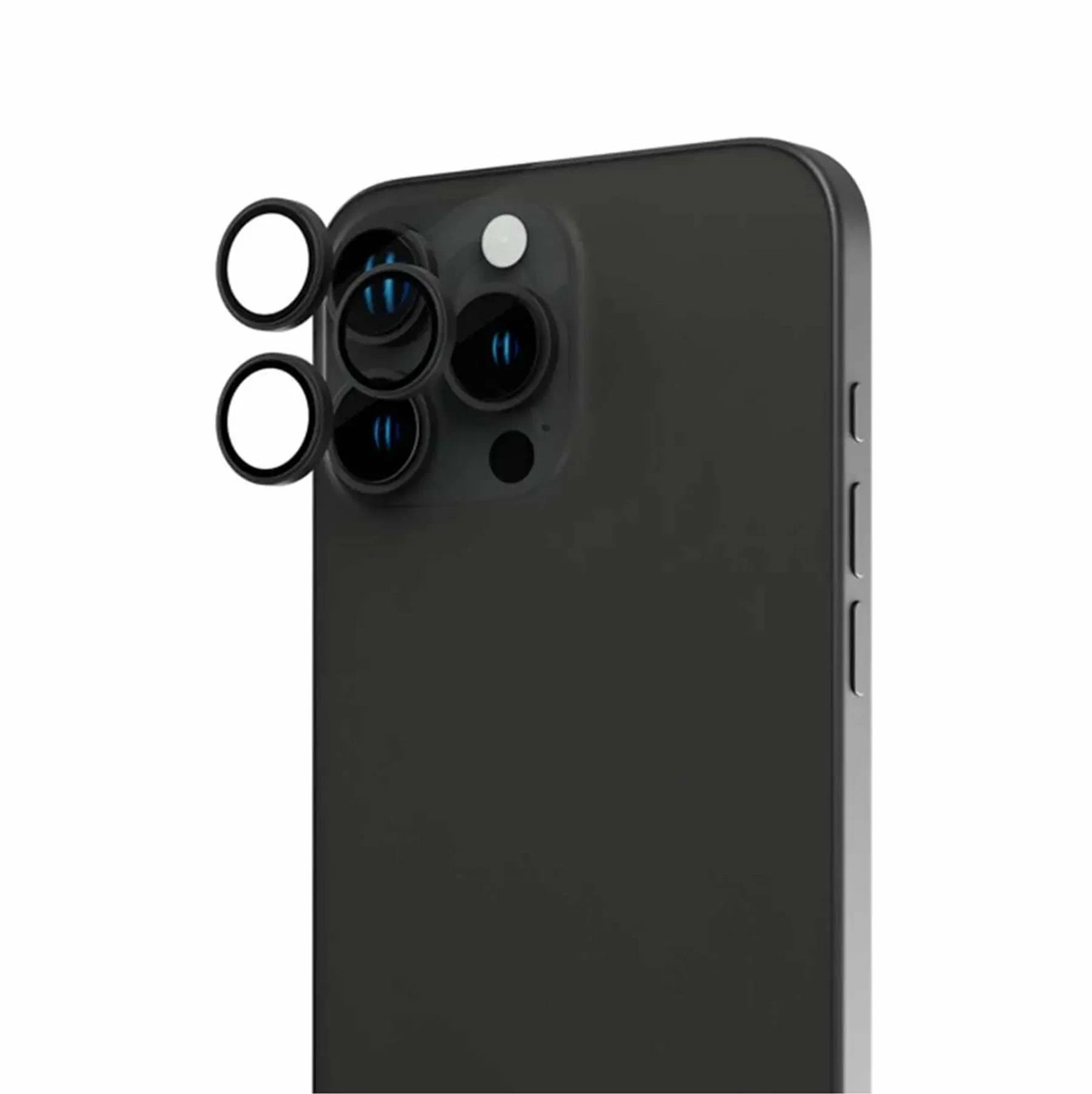 Защитные линзы Keephone Kevlar Lens на камеру iPhone 16 Pro Max, Черный