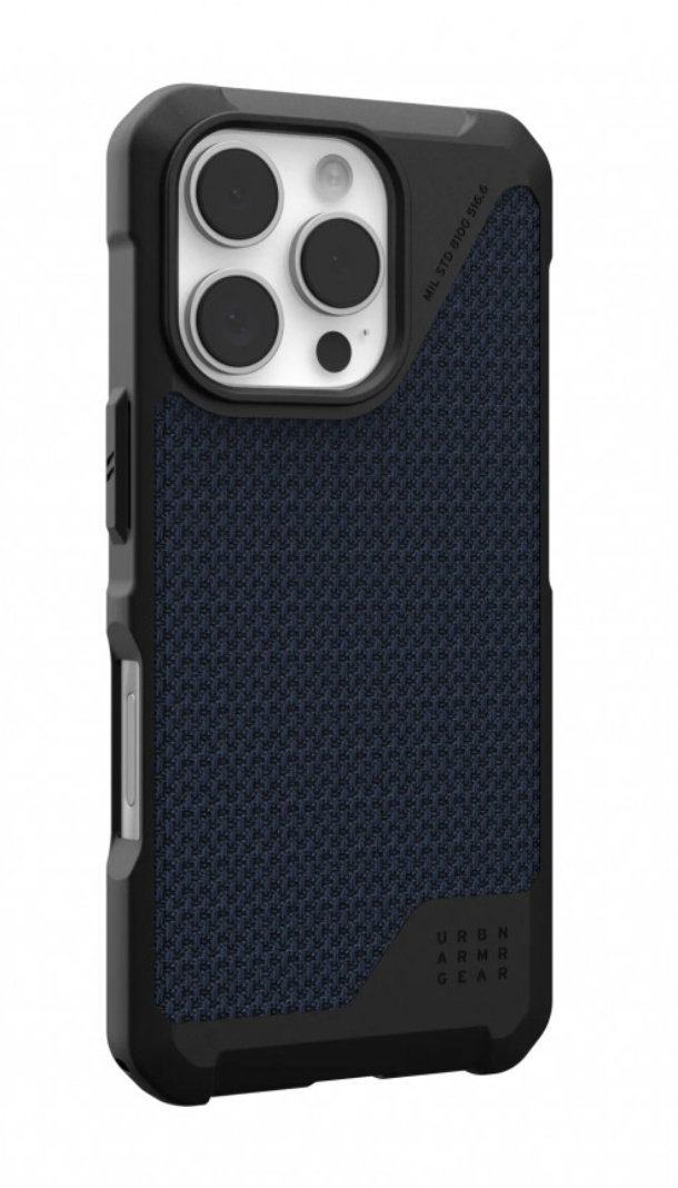 Чехол с поддержкой MAGSAFE Uag Metropolis LT Kevlar для iPhone 16 Pro, Синий