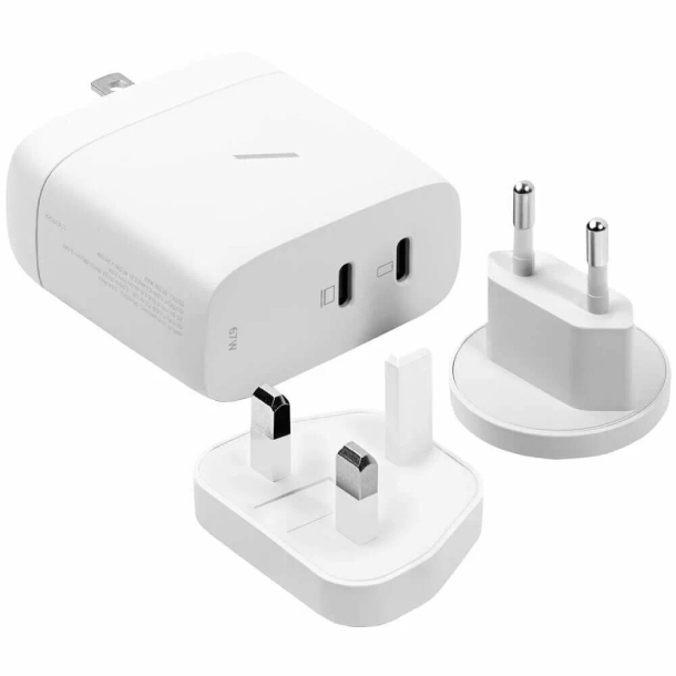 Native Union Fast GaN Charger 2хUSB-C+USB-А, PD, 67Вт, Белая