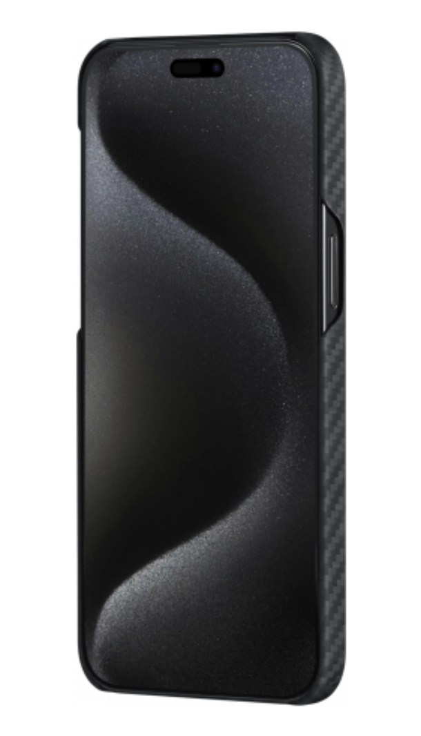 Чехол PITAKA MagEZ 4 для iPhone 15 Pro, Кевлар, Черно-cерый 600D
