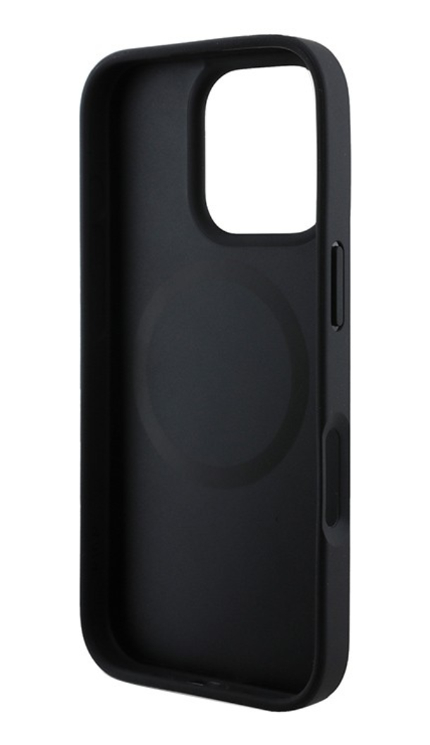 Чехол U.S. Polo для iPhone 16 Pro Max, PU Круглый логотип с двойной лошадью MagSafe, Бежевый