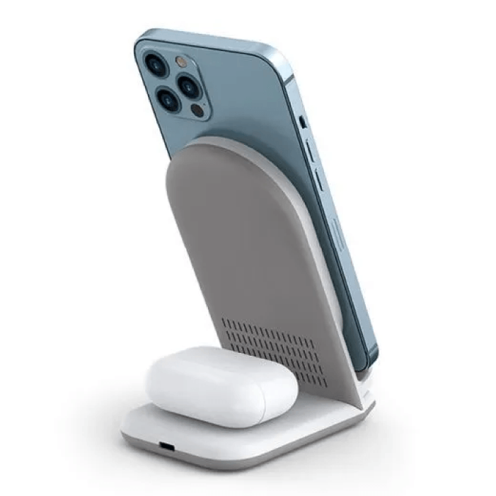Зарядная станция WiWU Power Air 2 в 1  iPhone, Airpods 18W