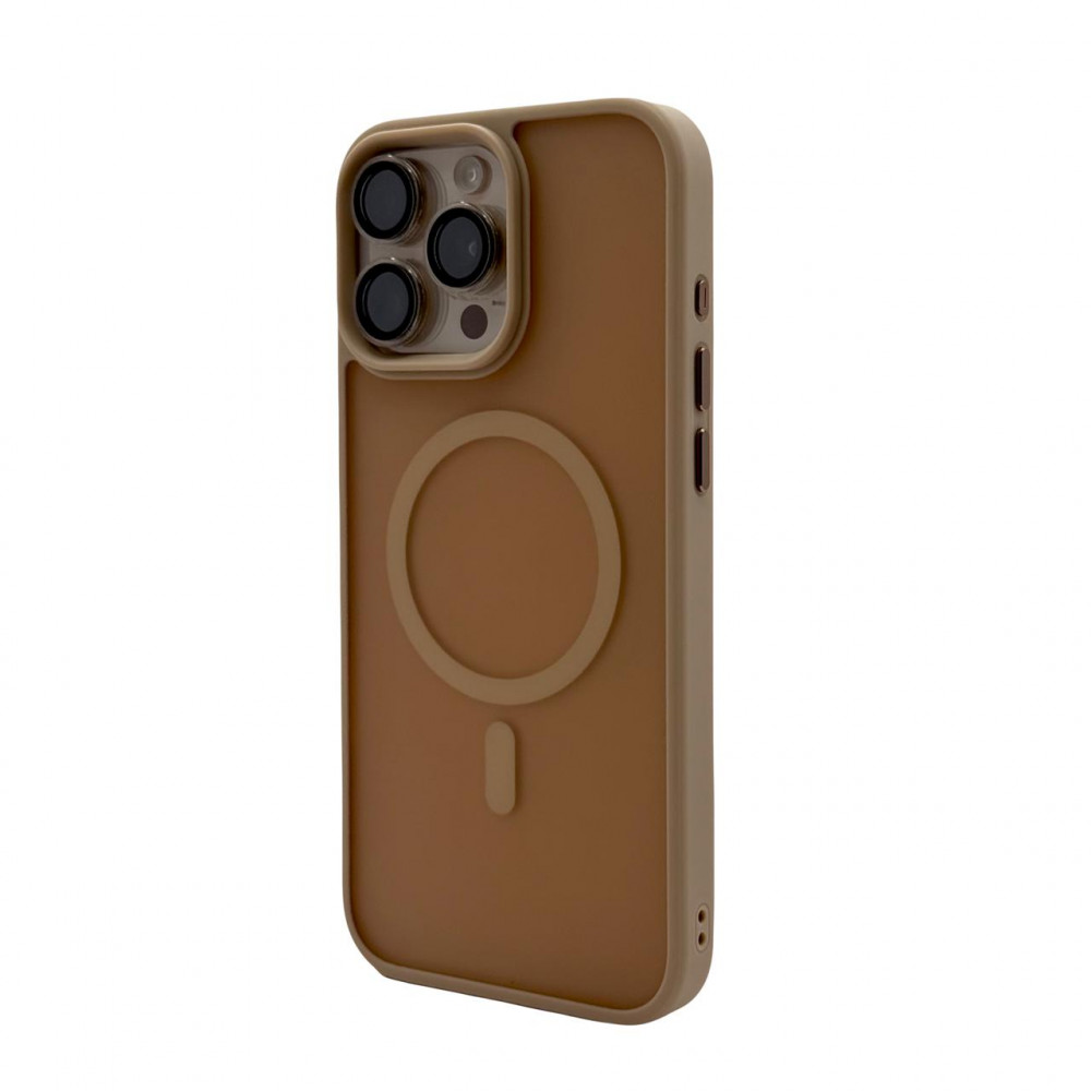 Чехол AceCase Soft Rim 16 Pro Max, Пустынный титан