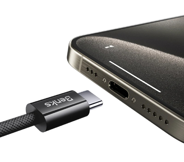 Benks D49 USB-C to USB-C 60W 1.2M, Черный