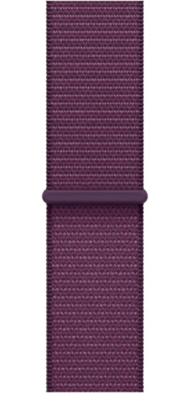 Apple Watch Series 10 GPS 46 мм, корпус из алюминия цвета «розовое золото», спортивный браслет цвета «Plum», MWWV3