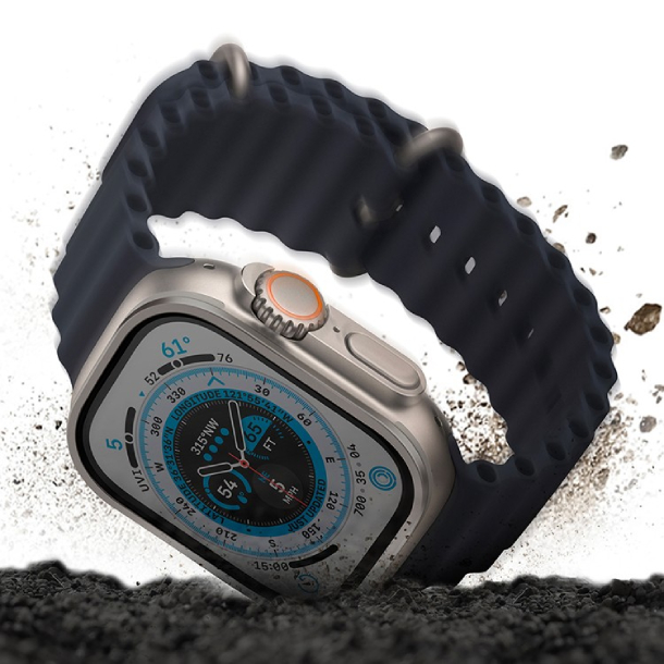 Uniq стекло для Apple Watch Ultra 49 мм OPTIX DUO PRO Anti-reflective Glass + Stainless steel frame