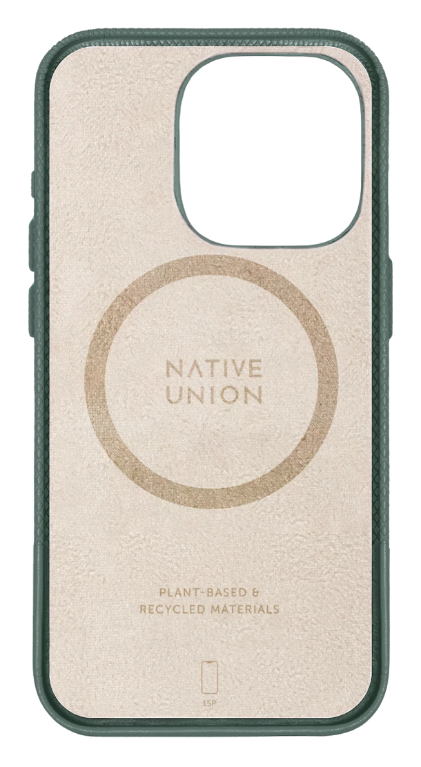 Чехол Native Union (Re) Classic для iPhone 15 Pro, Зеленый