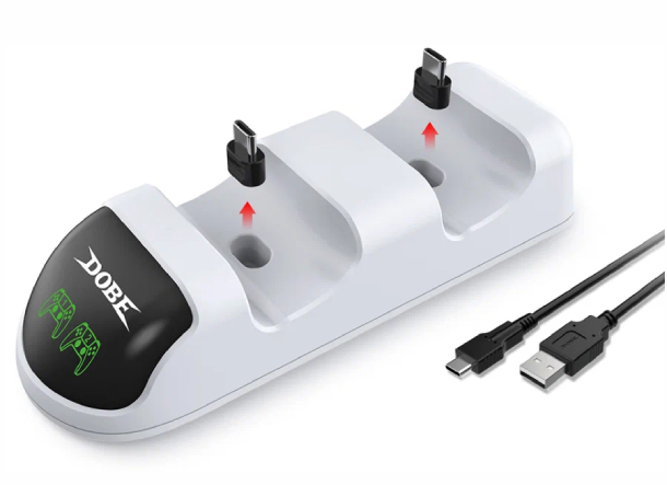 Зарядная станция для Dobe 2-x геймпадов PS5 Dual Sense Charging Dock (TP5-0515B)