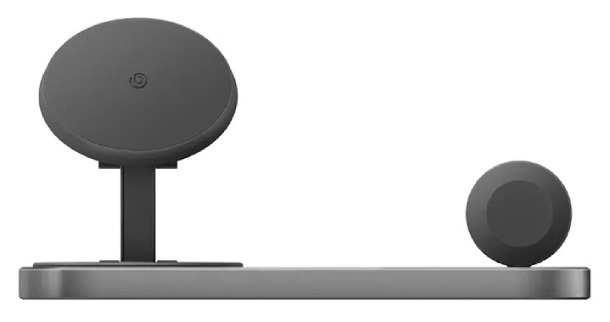 EnergEA 3 в 1 Bazic GoMag Station (with Apple watch charger) 15W, Серая