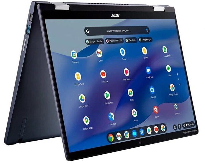 Acer Chromebook Spin 714, Intel i5-1335U, 8/256Гб, Серый