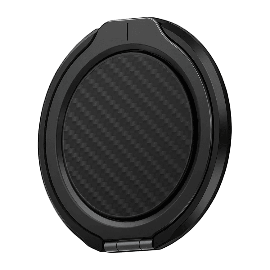 Чехол Uniq Hybrid Keva Air with Gripfit (MagSafe) с кольцом для iPhone 16 Pro Max, Черный карбон