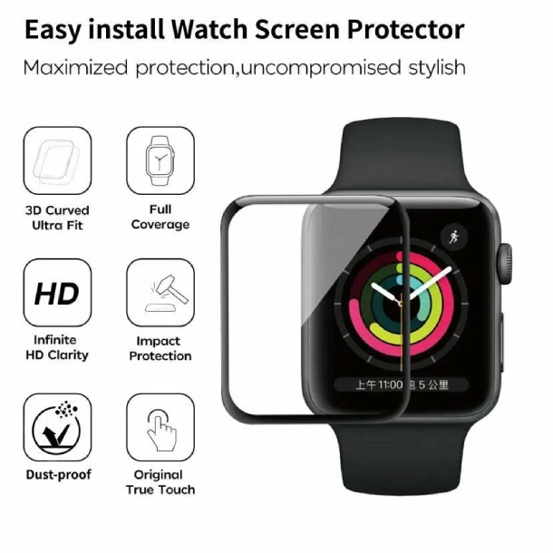 Защитное стекло WiWU Easy install для Apple Watch 45мм