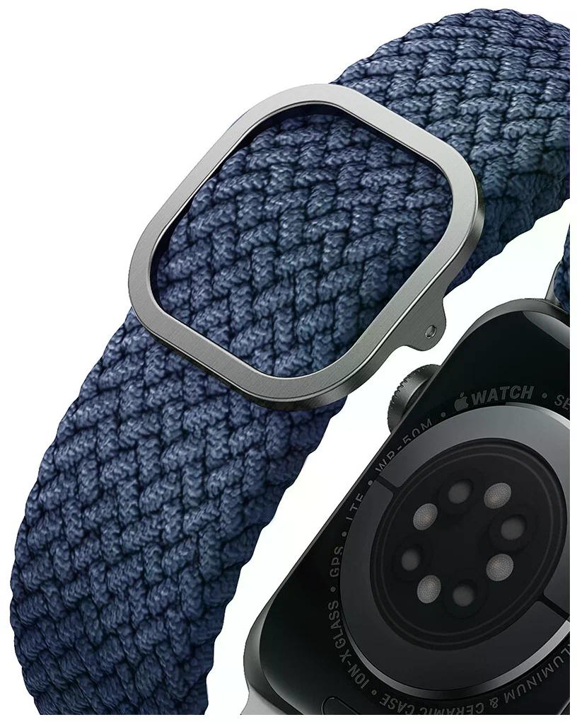 Ремешок Uniq для Apple Watch 42/41/40 мм ASPEN Strap Braided, Голубой