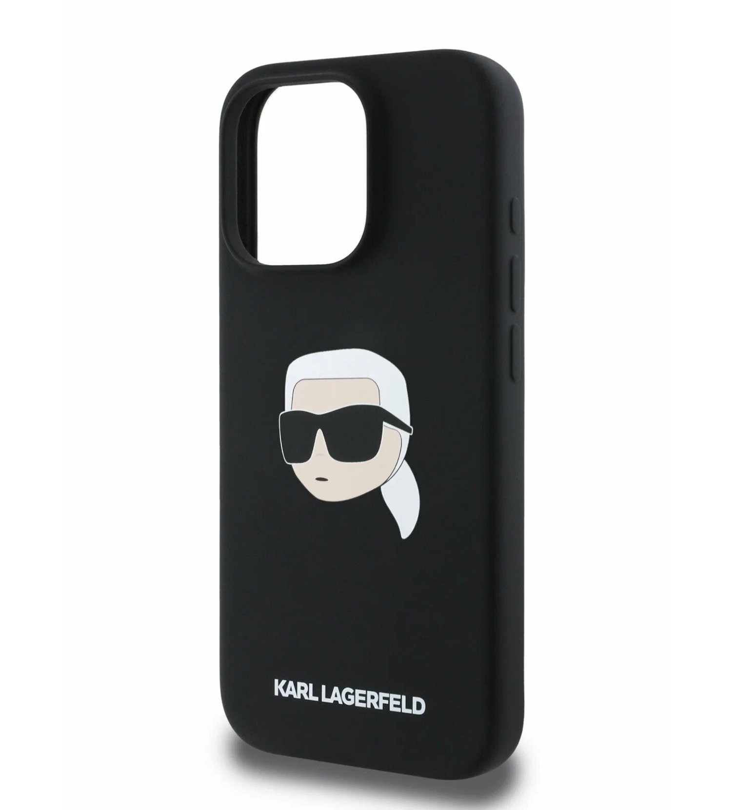 Чехол Lagerfeld Liquid Silicone NFT Karl Head Hard с MagSafe для iPhone 16 Pro Max, Черный
