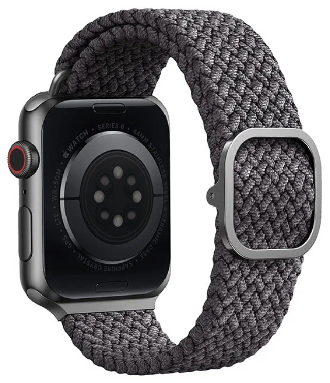Ремешок Uniq для Apple Watch 42/40/41мм ASPEN Плетеный ремешок, Серый