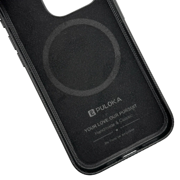 Чехол PULOKA Cover Classic 303 Mag Safe для iPhone 15 Pro Max, Черный