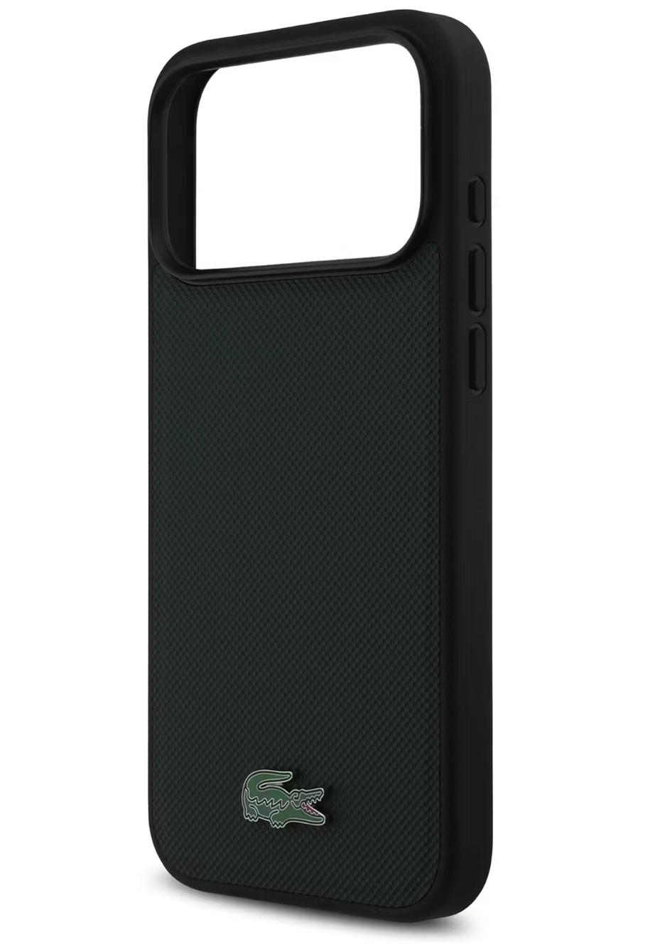 Чехол Lacoste iPhone 17 Pro Max PVC Metal Lacquer logo, MagSafe, Черный