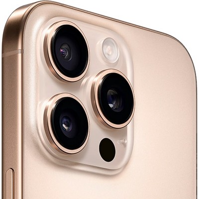 iPhone 16 Pro 256Гб (1 sim + eSIM/ 90%) Пустынный титан - Б/У ★★★☆☆