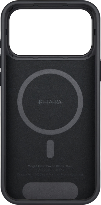 Противоударный чехол Pitaka Aramid UltraGuard Case для iPhone 17 Pro, Черный