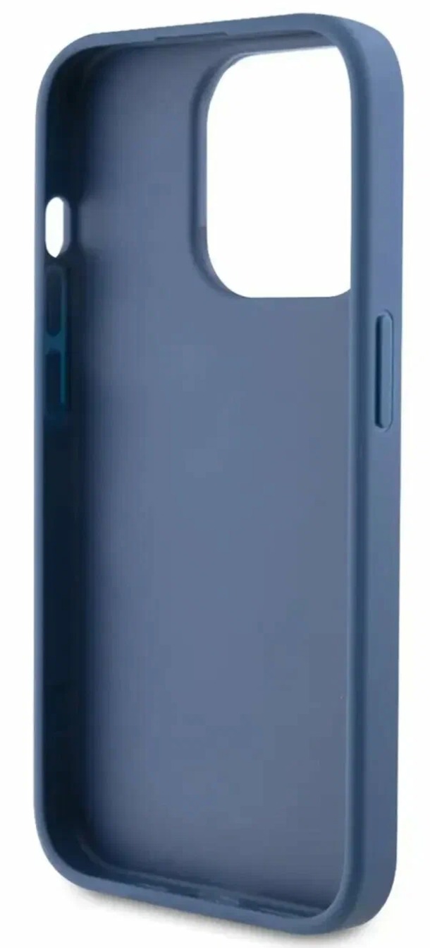 Чехол Guess для iPhone 15 Pro Max, PU 4G Big metal logo Hard, Синий