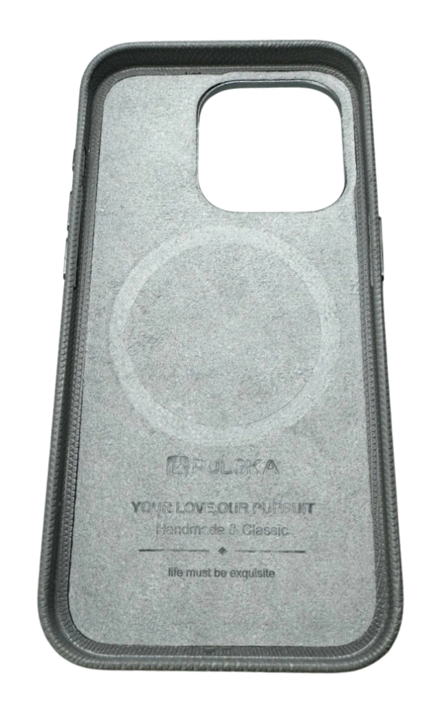 Чехол PULOKA Cover Classic 303 Mag Safe для iPhone 15 Pro Max, Титановый серый