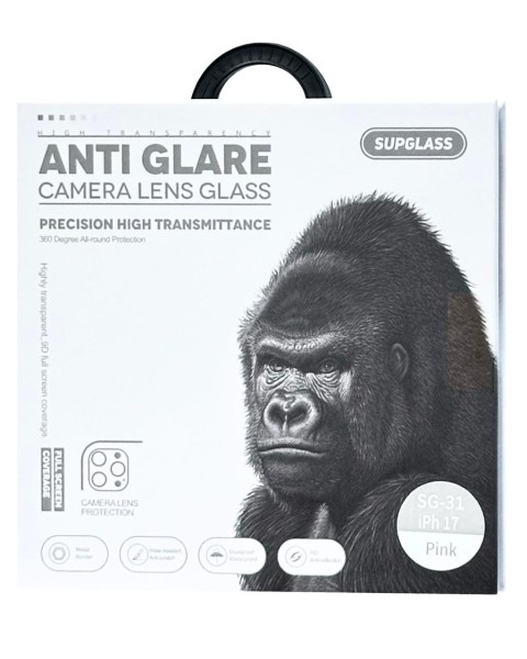 Защитные линзы SupGlass glass Anti Glare SG-31 на камеру iPhone 17 (2Pce), Розовый