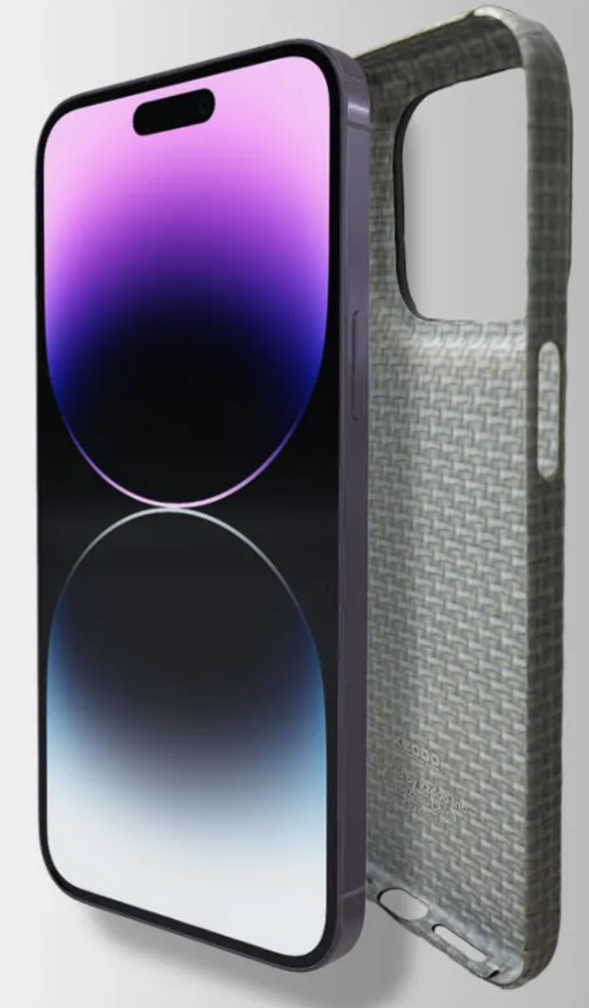 Чехол KZDOO Kevlar для iPhone 15 Pro Max, Титан