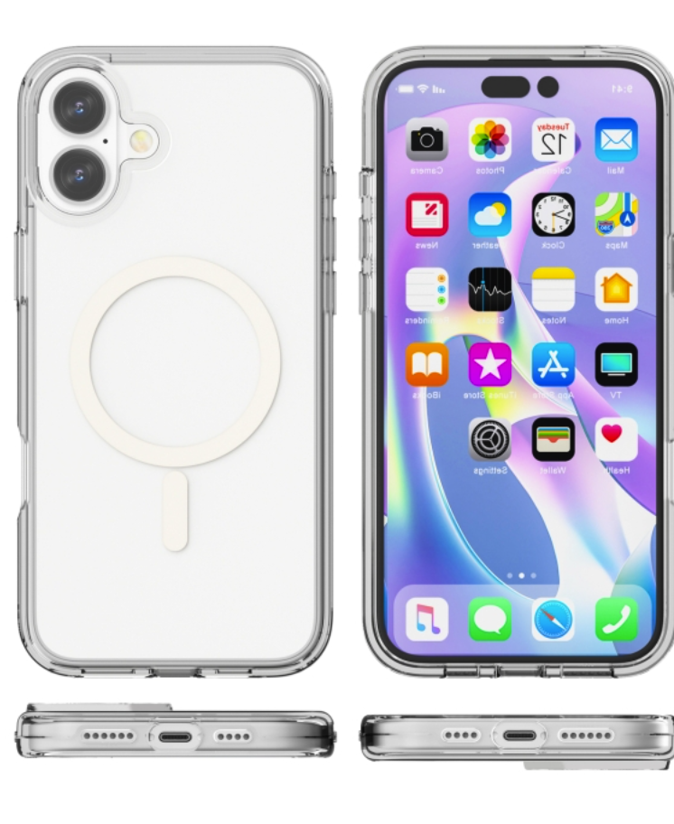 Чехол Keephone Hybrid Pro для iPhone 16, прозрачный