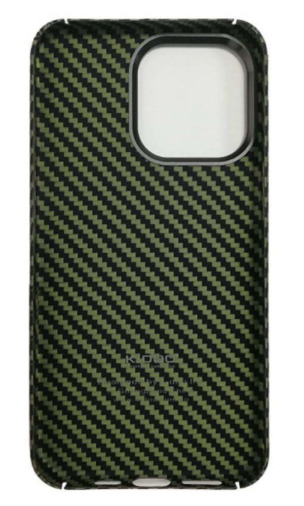 Чехол K-DOO MagSafe Кевлар для iPhone 15 Pro Max, Зеленый