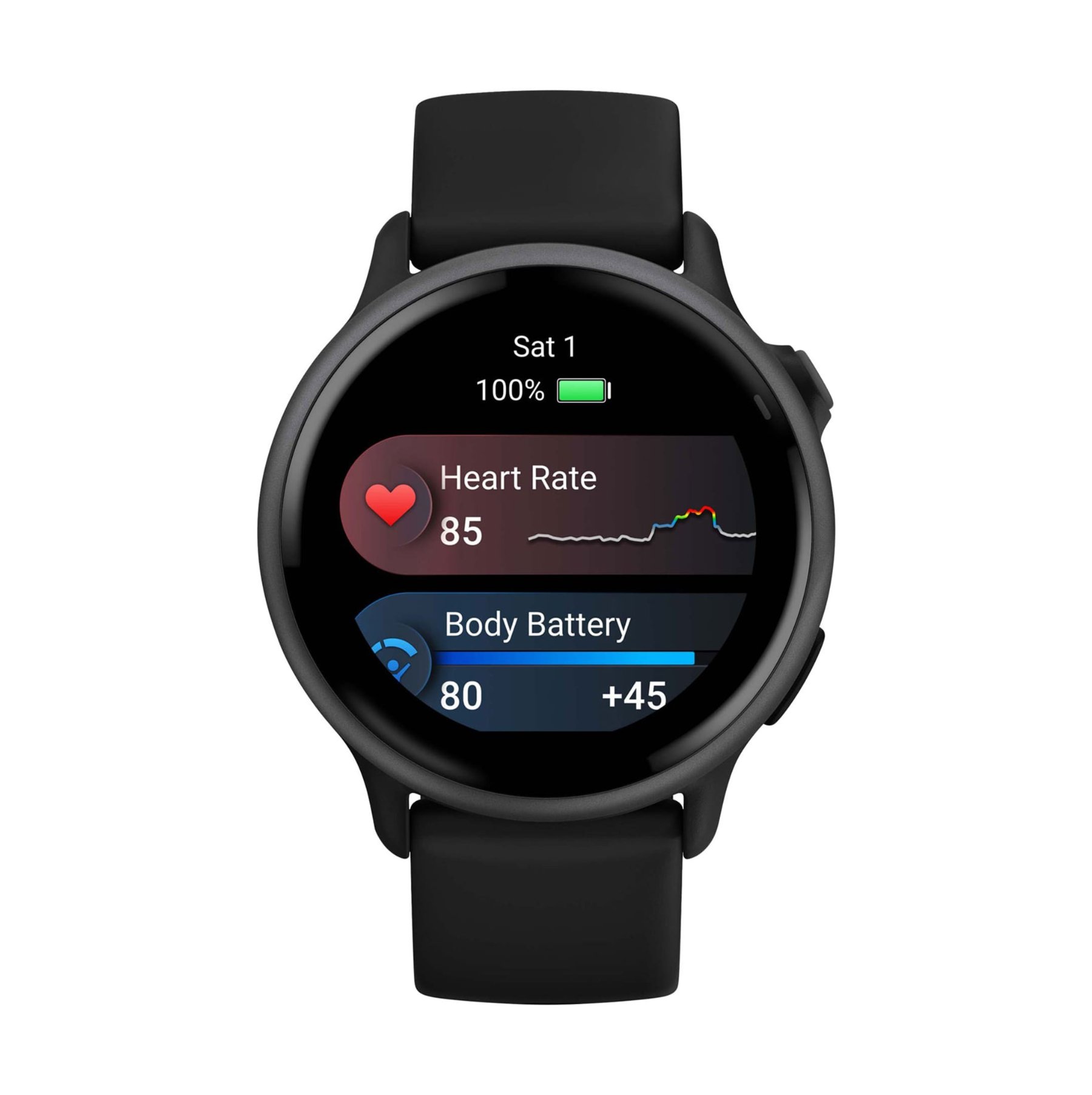 Garmin Vivoactive 6, Сланец с черным силиконовым ремешком