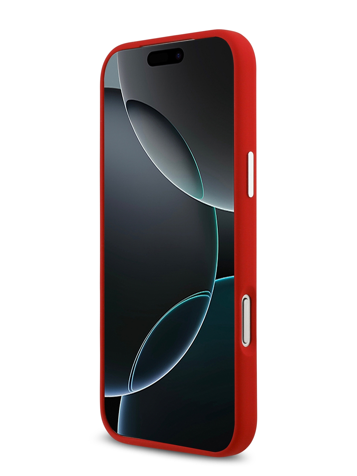 Чехол Lacoste для iPhone 17 Pro Max Liquid silicone Lacquer Metal logo & Cam Hard, MagSafe, Красный