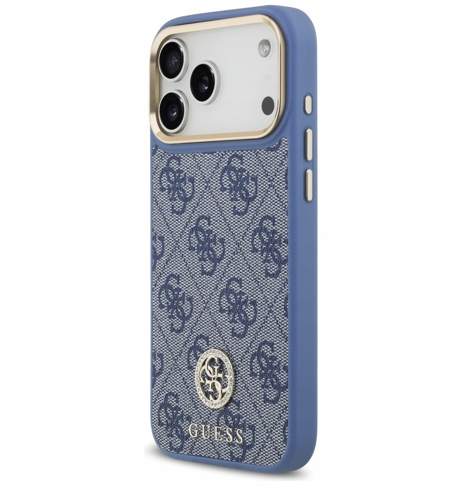 Чехол Guess iPhone 17 Pro Max, MagSafe, Темно-синий