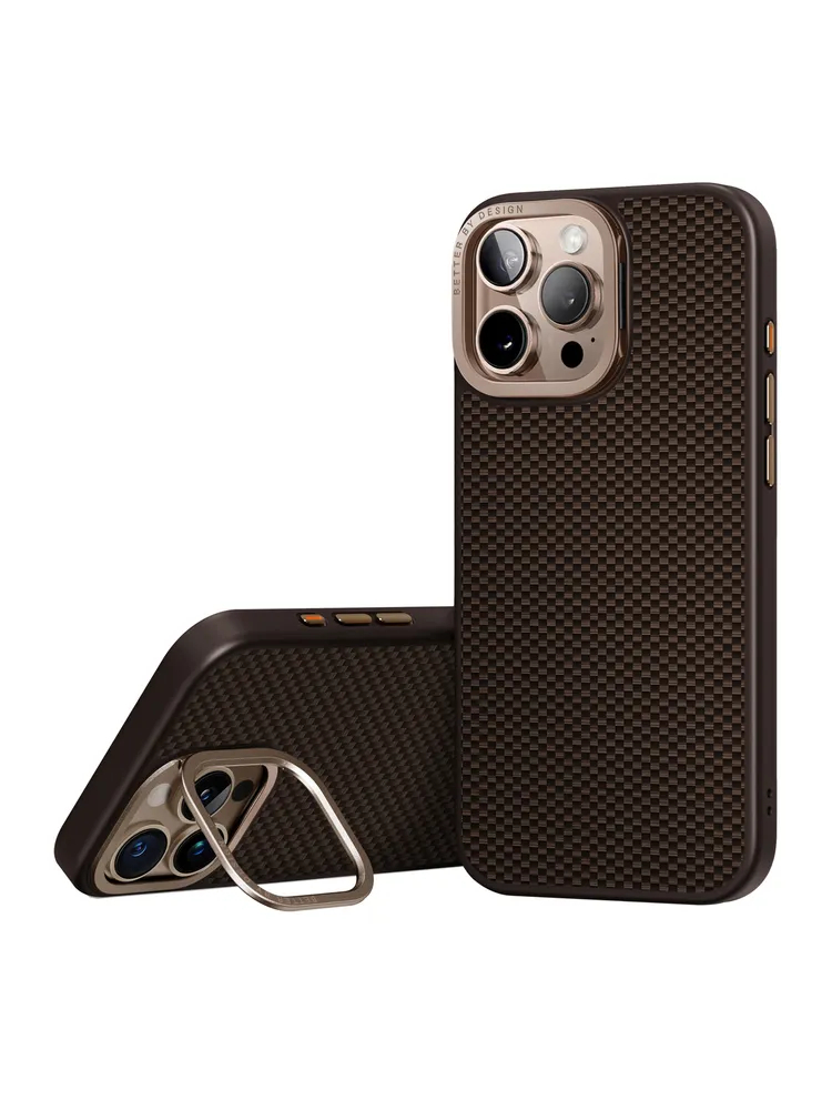 Чехол Uniq для iPhone 16 Pro Max KEVA MAX Kevlar with Camera, MagSafe, Коричневый